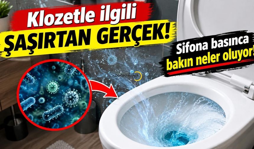 Klozetle İlgili Şaşırtan Gerçek! Sifona Basınca Bakın Ne Oluyor