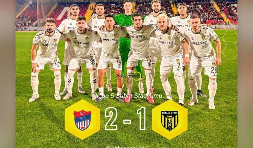 Bitlis Spor 1916, Niğde deplasmanında 2-1 mağlup