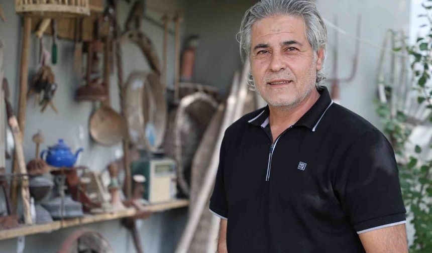 Elazığ’da Bahçesini Açık Hava Müzesine Çevirdi