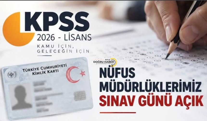 Bitlis’te KPSS adaylarına önemli kolaylık