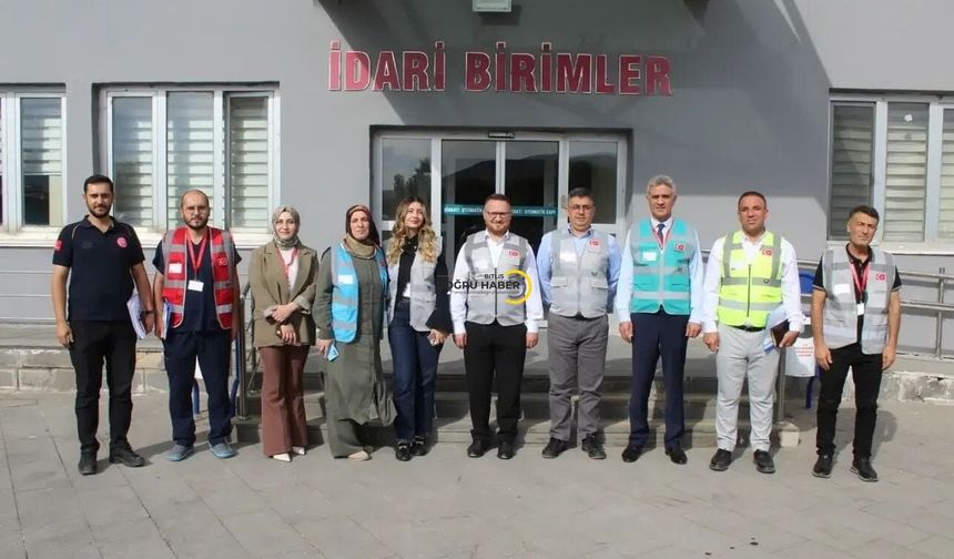 Tatvan Devlet Hastanesi’nde 2026 HAP Masa Başı Tatbikatı Gerçekleştirildi