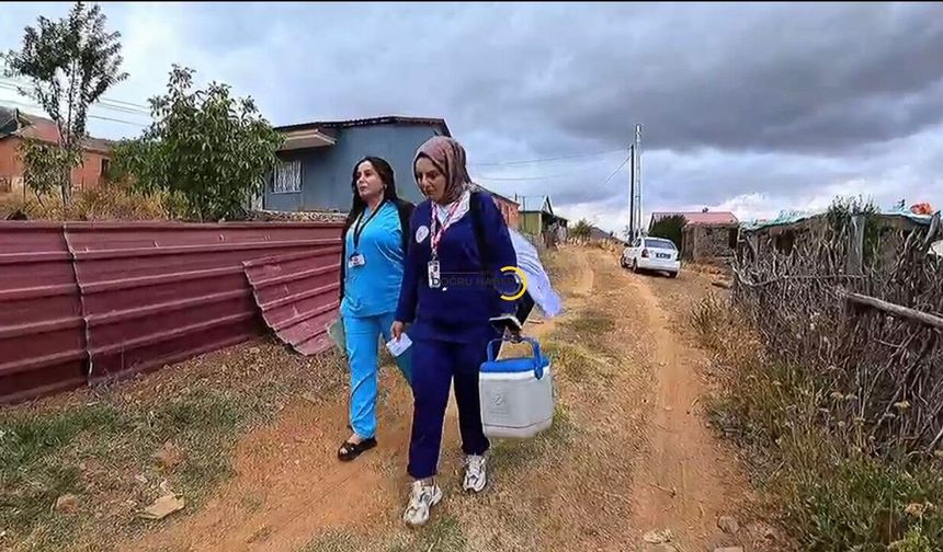 Ağaçdere ve Çalıdüzü Köylerinde Mobil Sağlık Hizmeti