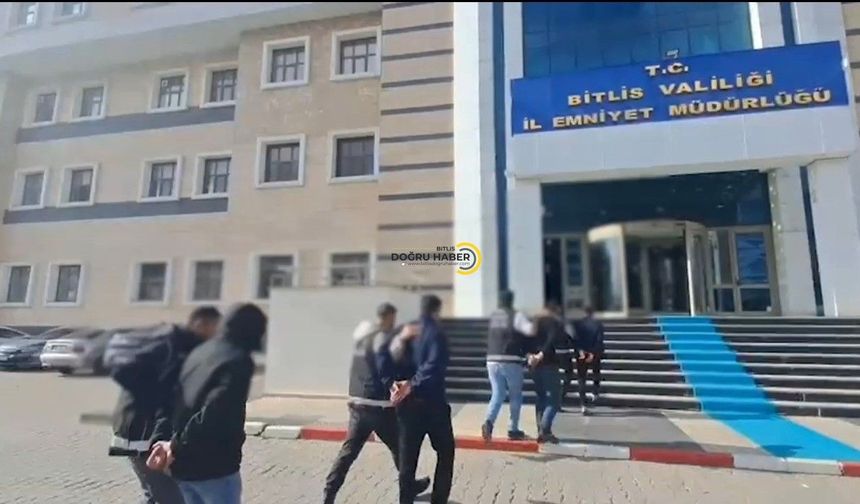 Bitlis’te Uyuşturucu Operasyonu: 9 Şüpheli Yakalandı, 8’i Tutuklandı!