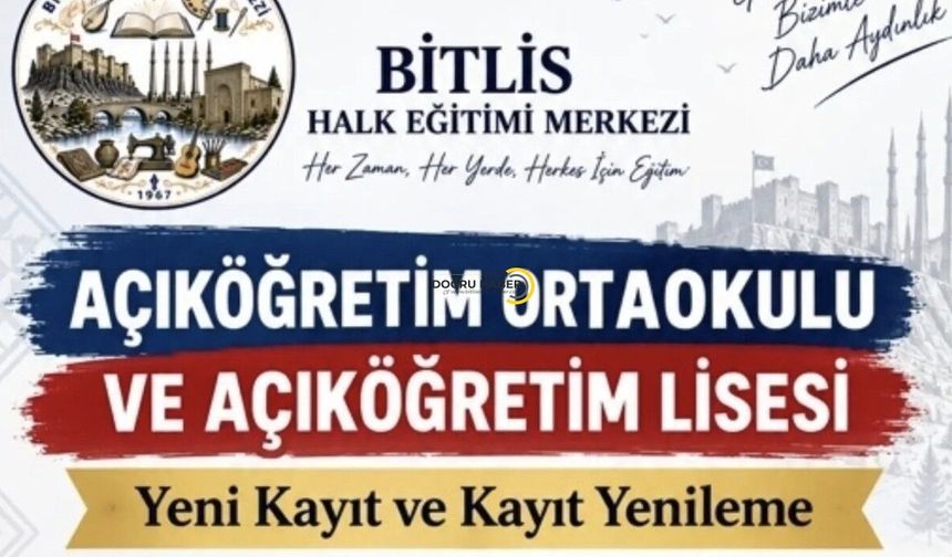 Bitlis’te Açıköğretim Kayıtları İçin Son Gün 12 Ekim