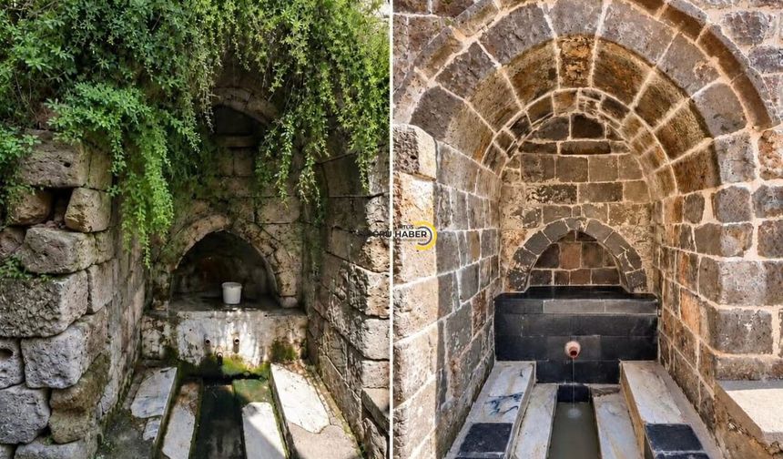 Bitlis'te tarihi Koç Çeşmesi aslına uygun şekilde yenilendi