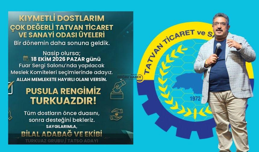 TATSO seçimleri için geri sayım başladı: Başkan Adabağ’dan adaylık açıklaması!