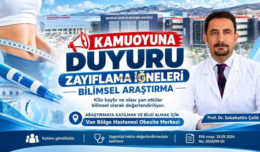 Van’da Zayıflama İğneleri İçin Bilimsel Araştırma: Gönüllü Katılımcılar Aranıyor!