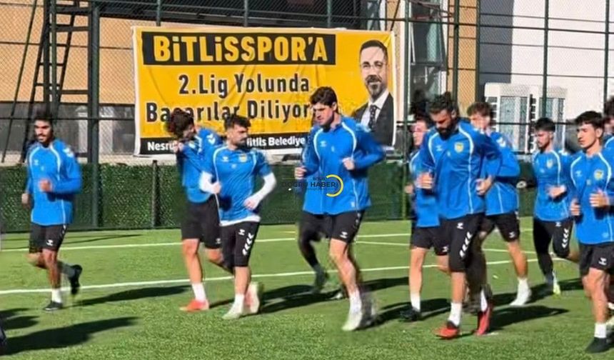 Bitlis Spor Mazıdağı Fosfat Spor karşılaşmasına hazırlanıyor