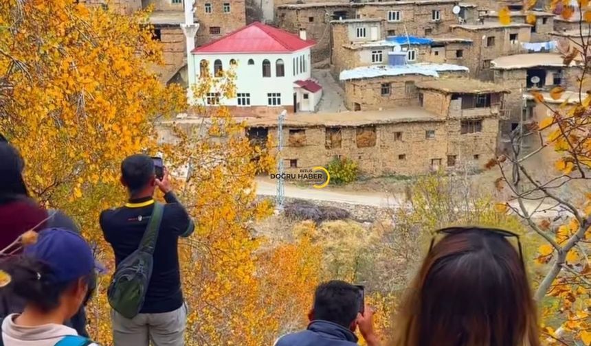 Hizan’ın Uzuntaş Köyü Sonbahar Renklerine Büründü!