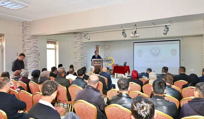 Bitlis’te Okul Güvenliği İçin Önemli Adım! Okul Bahçe Görevlilerine Eğitim Verildi