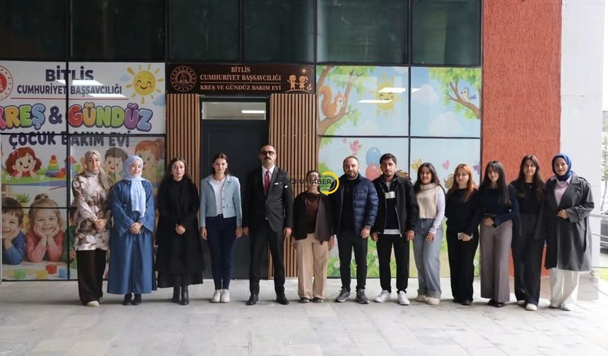 Bitlis’te Üniversite Öğrencilerinden Örnek Proje! Kreş Duvarlarını Sanatla Renklendirdiler